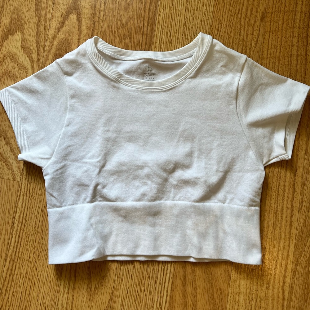 Aerie offline cropped tee